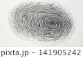 Abstract fingerprint swirl on light background, hand drawn digital animation, seamless loop 141905242
