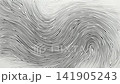 Abstract fingerprint lines flowing in wave pattern, hand drawn digital background animation, seamless loop 141905243