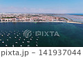 Boats and yachts anchored in the waters of Mar Menor 141937044