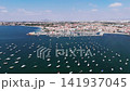 Boats and yachts anchored in the waters of Mar Menor 141937045