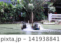 Turbine baler Installed in the pond to increase oxygen to the water in Thailand 141938841