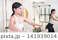 Women doing strength training: dumbbell training Women doing strength training: dumbbell training 141939014