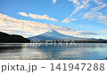 Sunrise over Lake Kawaguchi and Mt. Fuji (Time-lapse) ~The changing clouds and the lake surface~ 141947288