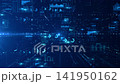 Technology digital cyberspace, HUD infographic technology data analysis, and Digital data network, Features background representing connectivity and high speed data transfer, Seamless Loop, 4K 141950162
