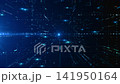 Technology digital cyberspace, and Digital data network, Features background with dynamic light streams representing connectivity and high speed data transfer, Seamless Loop, 4K 141950164