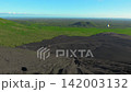 View from the top of Cerro Negro, Nicaragua. Panoramic view of Cerro Negro at sunset, Nicaragua 142003132