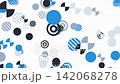 VJ Pop Colorful Circle Pattern Particle Blue White White Background [Other Versions Available] [Loopable] 142068278