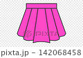 Seamless loop animation of a pink short skirt moving up and down. Minimalist flat style icon graphic element isolated on transparent alpha channel background for female apparel project assets. Seamless loop animation of a pink short skirt moving up and down. Minimalist flat style icon graphic element isolated on transparent alpha channel background for female apparel project assets. 142068458