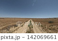 Off-road driving on dirt path through arid landscape under clear blue sky 142069661