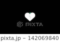Broken heart animated abstract white neon split love design 142069840