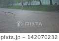 Road flooded by heavy rain 142070232