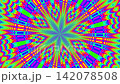 hypnotic halftone moire pattern with vibrant neon dots 142078508