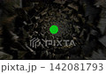 A fast flight through a stone tunnel. Falling into a deep shaft through a hole. Chroma key footage. 142081793