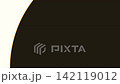 A very thin line appears as a black circle opens from the bottom right of the ivory background. 4K 142119012