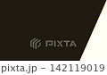 A black surface with a diagonal swipe of ivory, a single orange line running across the transition, 4K 142119019