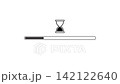 Loading bar icon with sand timer animation isolated on white background 142122640