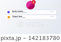Notification Center Interface with List of Incoming Mobile Alerts 142183780