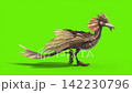 green screen archaeopteryx walkcycle side loop dinoasaurs 3d  142230796