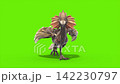 green screen archaeopteryx walkcycle front loop dinoasaurs 3d 142230797