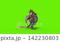 green screen archaeopteryx idle eat loop front dinoasaurs 3d 142230803