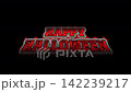 Animated dripping blood red Happy Halloween text effect on a black background 142239217