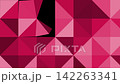 A transition in red where triangles unfold one after another like origami. 142263341