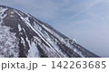 Drone aerial photography circling near the summit of Mt. Daisen in spring. 142263685
