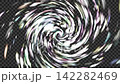 4K quality video footage with a transparent background featuring colorful particles swirling and rotating. 142282469