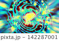 Vibrant psychedelic fluid portal rotating with glowing energy. Perfect for sci-fi, trippy visuals, club backgrounds, and dynamic futuristic concepts. 142287001