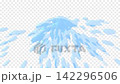 一段動畫，水從中心噴射兩次，產生水花（背景透明）。 142296506