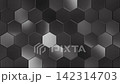 Dark Metallic Hexagon Tiles Abstract Animated Background Loop 142314703