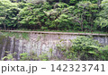 Former Fukuchiyama Line: Railway tracks and rapids, viewed from above the valley. 142323741