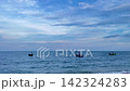 Traditional boat on the blue ocean 142324283