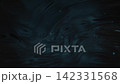 Deep dark teal flowing liquid with glowing particles. Abstract cosmic nebula or elegant luxury silk wave texture. 142331568