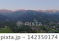 A beautiful summer morning in Hakuba, Nagano Prefecture (aerial photography by drone) 142350174