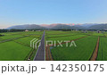 A beautiful summer morning in Hakuba, Nagano Prefecture (aerial photography by drone) 142350175