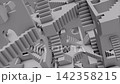 A looping sound effect of a white, labyrinthine space that moves randomly. 142358215