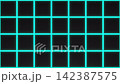A 4K loop video featuring a series of moving black blocks with green neon lights. 142387575