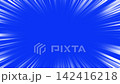 A loop animation of white converging lines on a blue background. 142416218
