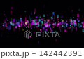 Colorful, flat, spacey graphic; horizontal loop. Colorful, flat, spacey graphic; horizontal loop. 142442391