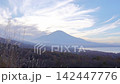 Mount Fuji at sunset as seen from Yamanakako Panorama Platform / Yamanashi Prefecture 142447776