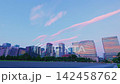 Tokyo's skyscrapers as seen from the plaza in front of the Imperial Palace at dusk. 142458762