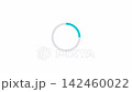 A simple light blue loading circle. Looping video. 142460022