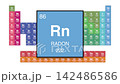 Radon Element 86 of the periodic table motion video 142486586