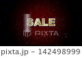 Clean and modern animated text display of 'SALE' perfect for e-commerce promotions and discounts. 142498999