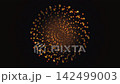 Elegant and dynamic burst of glowing gold particles suitable for intros, logos, or cinematic transitions. 142499003
