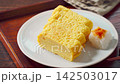 Japanese-style egg dish: Rolled omelet with dashi broth, served with grated daikon radish. Japanese-style egg dish: Rolled omelet with dashi broth, served with grated daikon radish. 142503017
