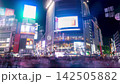 Nighttime time-lapse of Shibuya Scramble Crossing in Tokyo, Japan 142505882