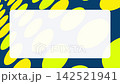 Abstract motion background animation with colorful circles arranged in a perspective-like pattern against a blue background (text space) 142521941