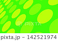 Abstract motion background animation featuring colorful circles with a sense of perspective against a green background. 142521974